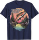 Rainbow Trout River Fishing, Vintage Rainbow Trout T-Shirt - T-Shirt | Navy