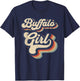 Vintage Design For Girls From Buffalo New York T-Shirt - T-Shirt | Navy