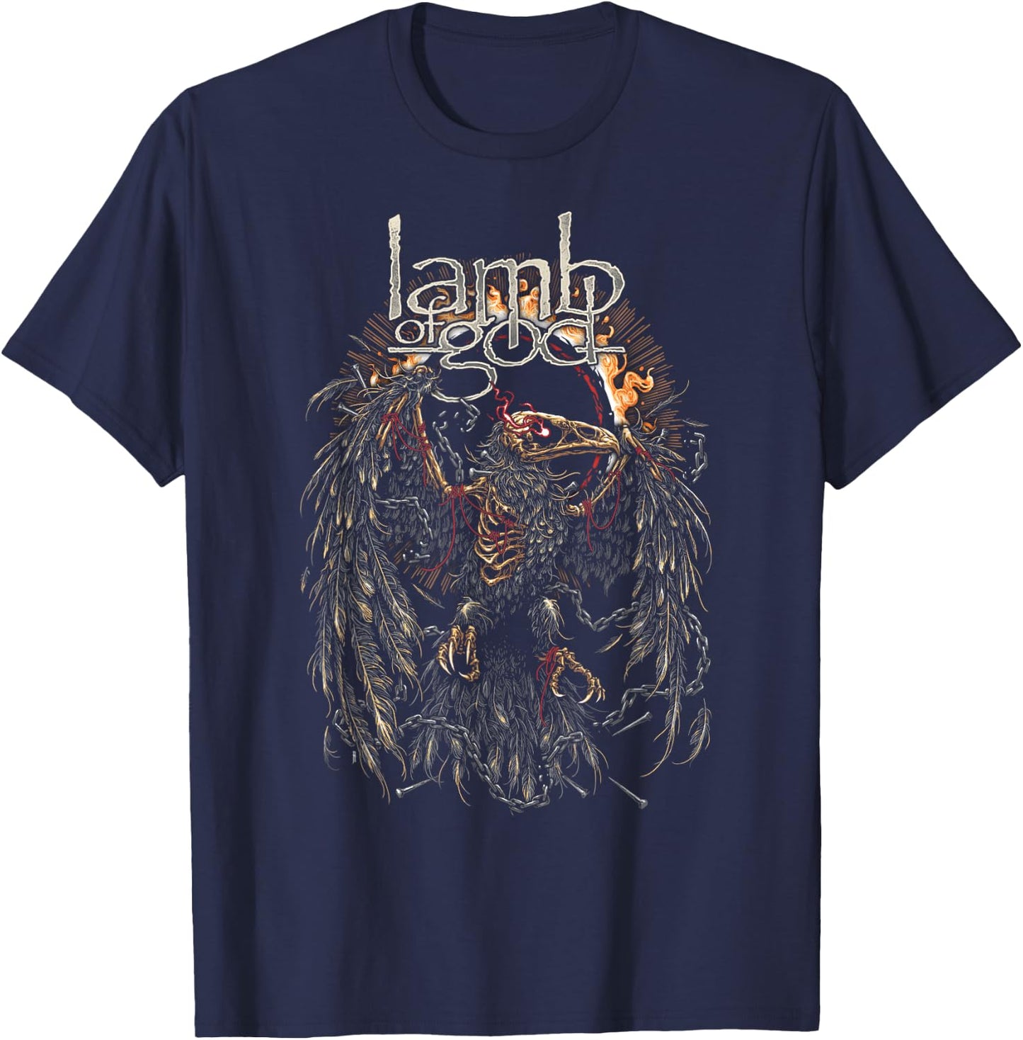 Lamb of God – Eagle Skull T-Shirt - T-Shirt | Navy