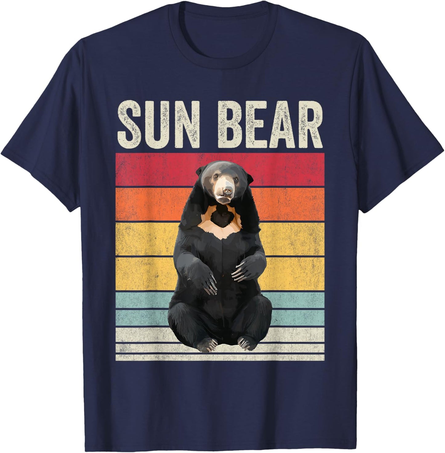 Sun Bear Vintage, Sun Bear T-Shirt - T-Shirt | Navy