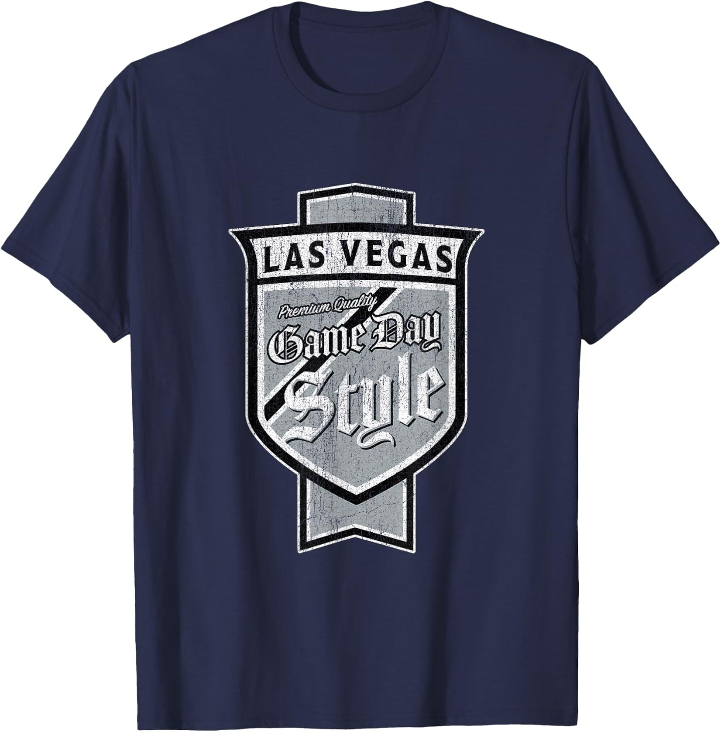 Vintage Las Vegas Beer Label - Sin City Pride T-Shirt - T-Shirt | Navy