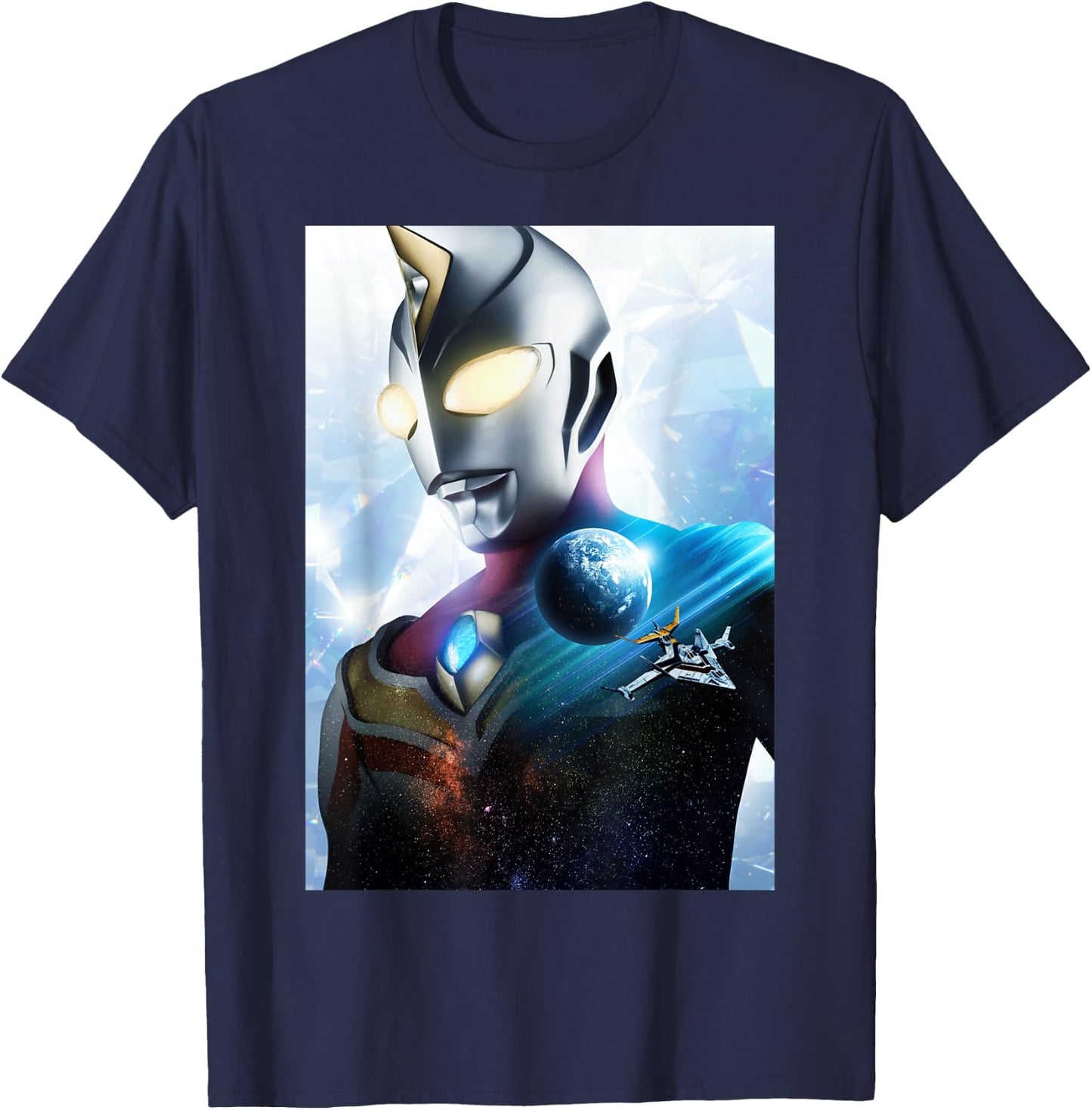 ULTRAMAN DYNA Poster Visual Design A T-Shirt - T-Shirt | Navy
