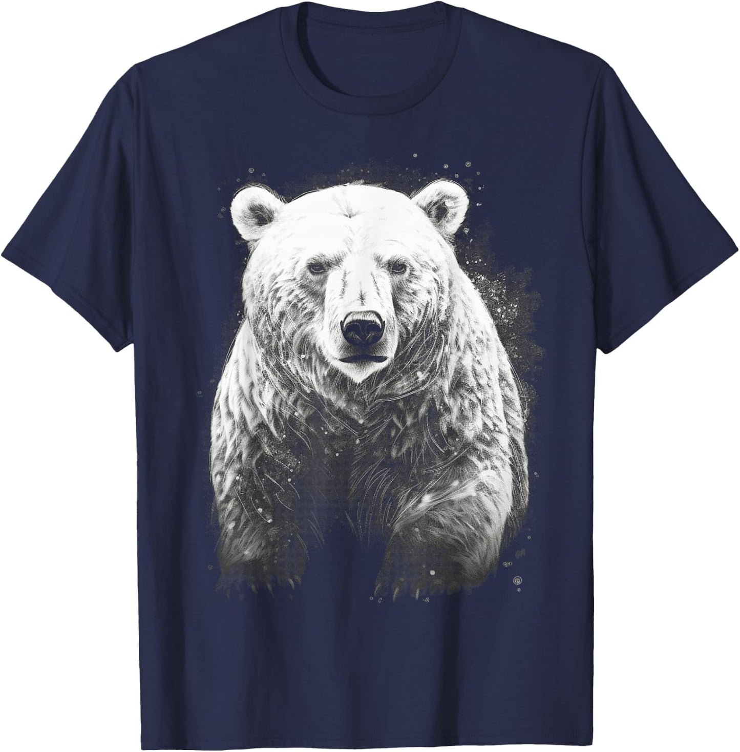 Polar Bear wild animals art animal animal Polar Bear T-Shirt - T-Shirt | Navy