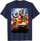 The First 1966 ULTRAMAN Poster Visual Design B T-Shirt - T-Shirt | Navy