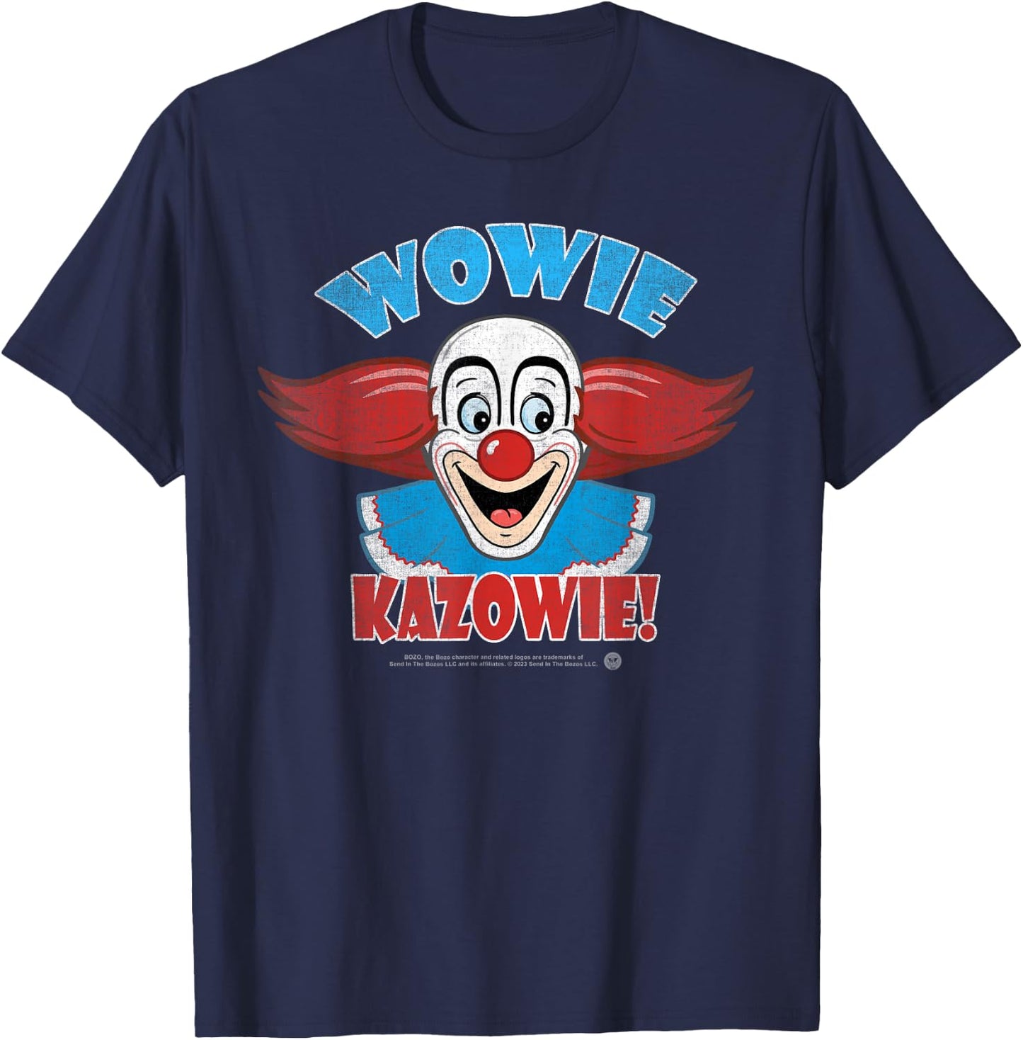 Bozo the Clown - Wowie Kazowie Vintage T-Shirt - T-Shirt | Navy