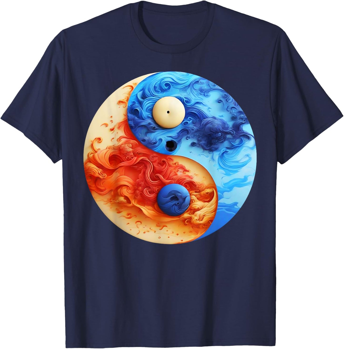 Yin Yang T-Shirt - T-Shirt | Navy