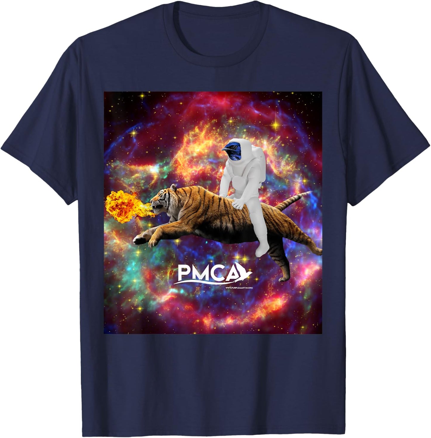 Purple Martin Space Tiger T-Shirt - T-Shirt | Navy