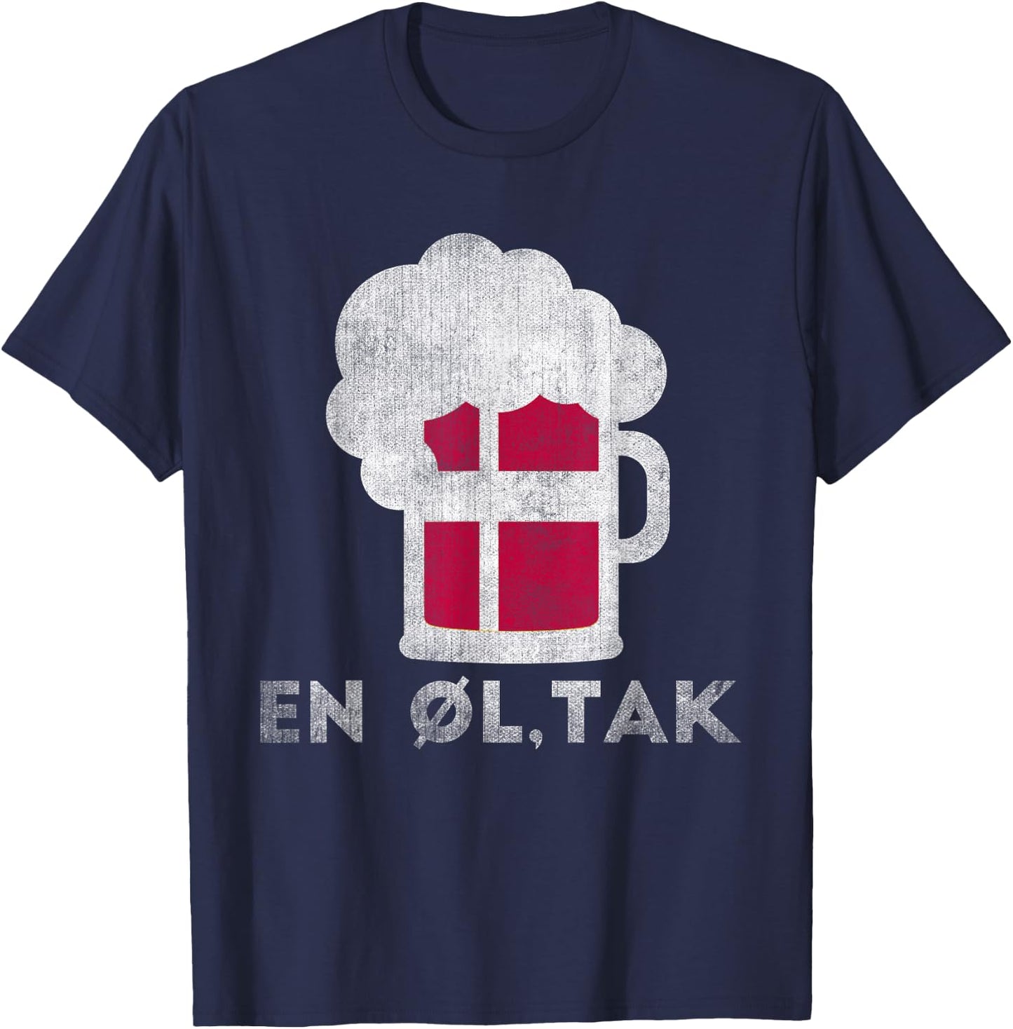 Funny Danish Beer Order Denmark T-Shirt - T-Shirt | Navy