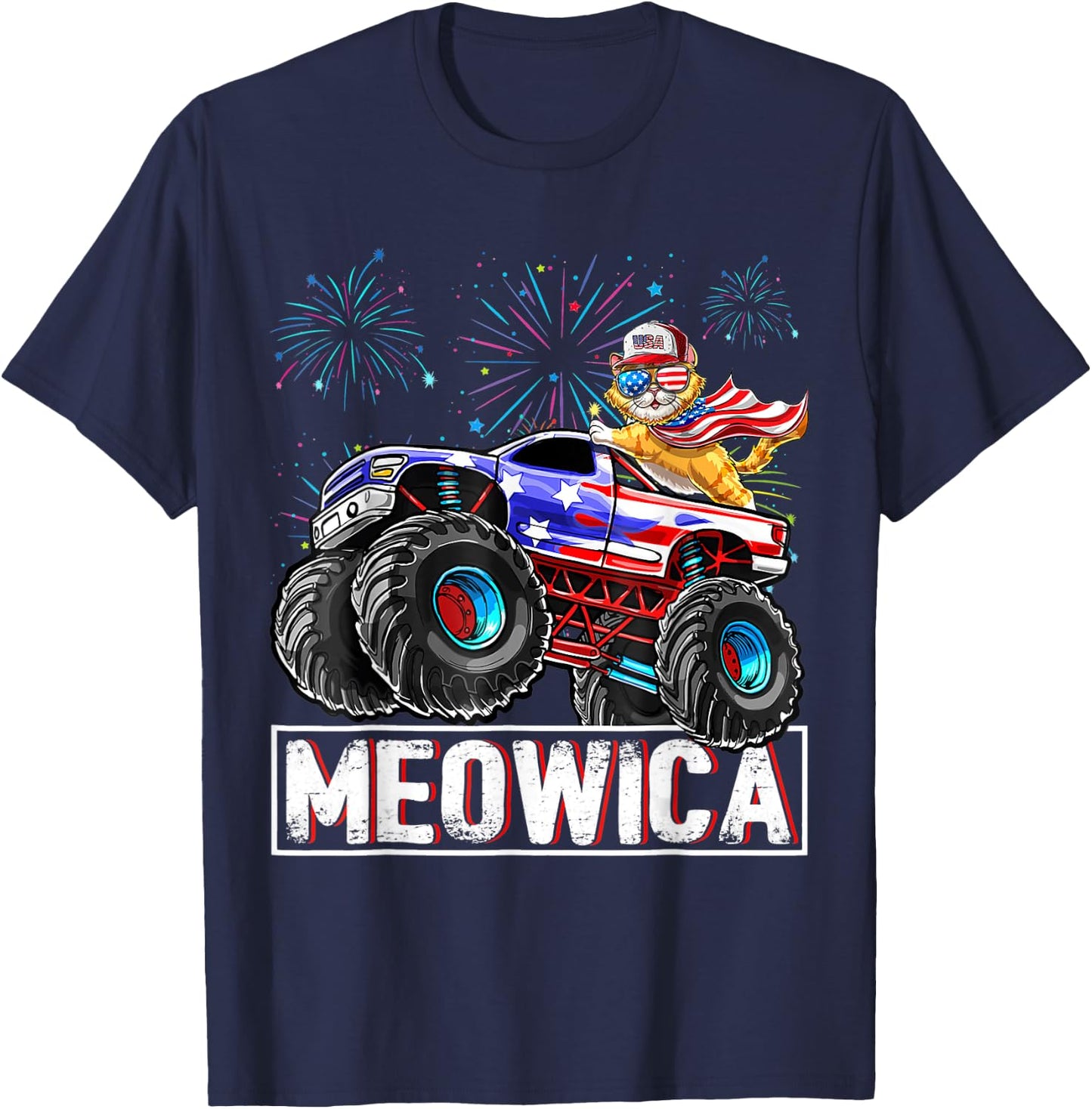 Meowica T-Shirt - T-Shirt | Navy