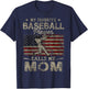 My Favorite Baseball Player Calls Me Mom Mother's Day T-Shirt - T-Shirt | Navy