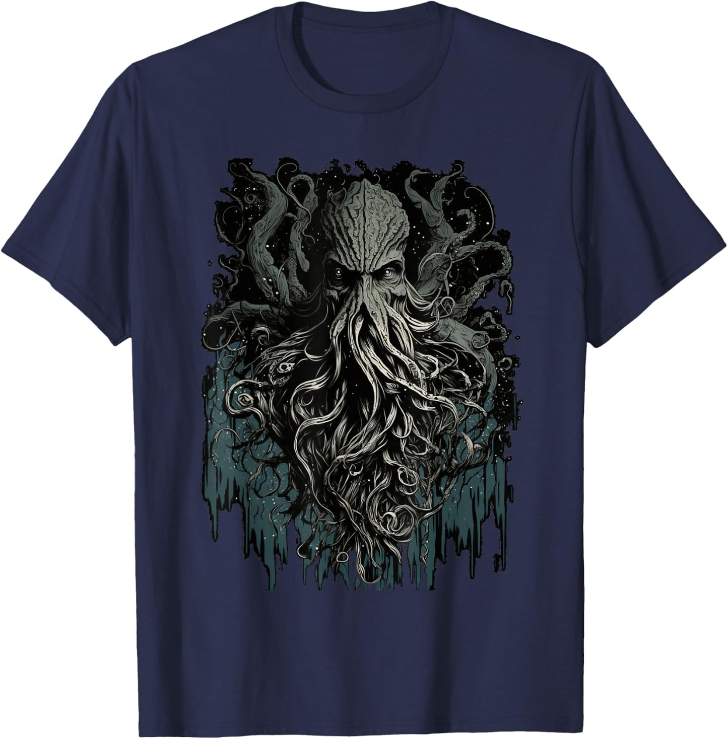 Cthulhu Lovecraft | Horror Cthulhu Myth | Entity of Cthulhu T-Shirt - T-Shirt | Navy