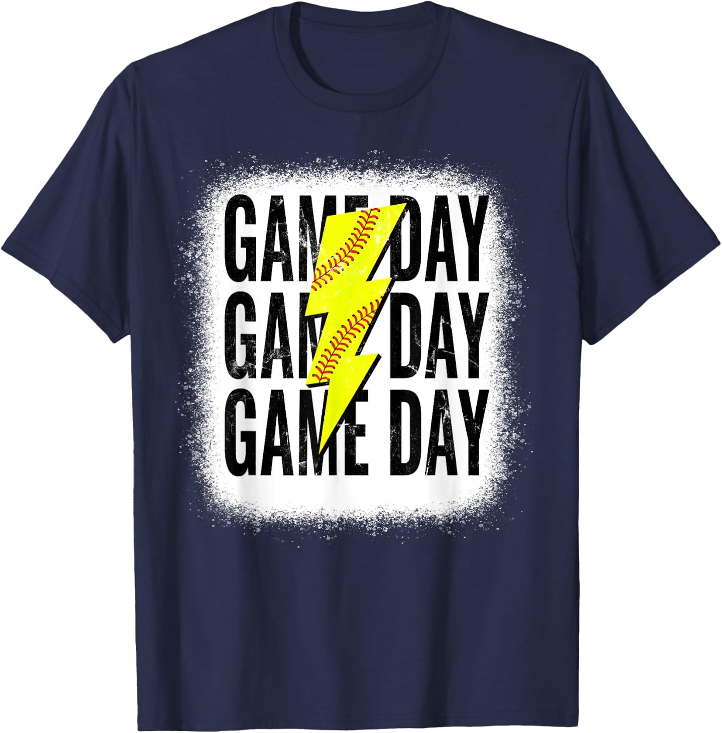 Softball Mom Leopard Game Day Mother's Day T-Shirt - T-Shirt | Navy
