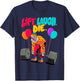 Funny Lift Laugh Die Gym Weightlifting Bodybuilding Fitness T-Shirt - T-Shirt | Navy