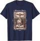 Memento Mori Gothic Skull Hourglass Witch Dark Academy T-Shirt - T-Shirt | Navy