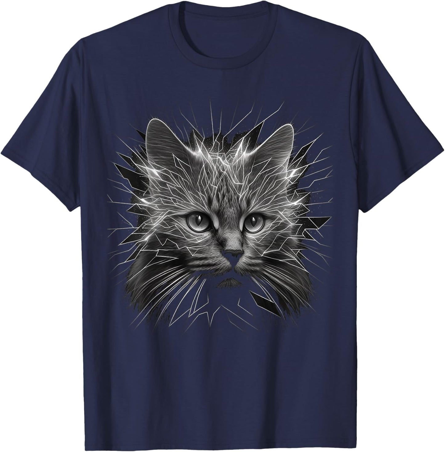 Cat, animal lovers, animal cat T-Shirt - T-Shirt | Navy