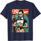 Last Gasp Graphics Sinister Girl Holding Knife 1960s Horror Comic Book Cover T-Shirt - T-Shirt | Navy