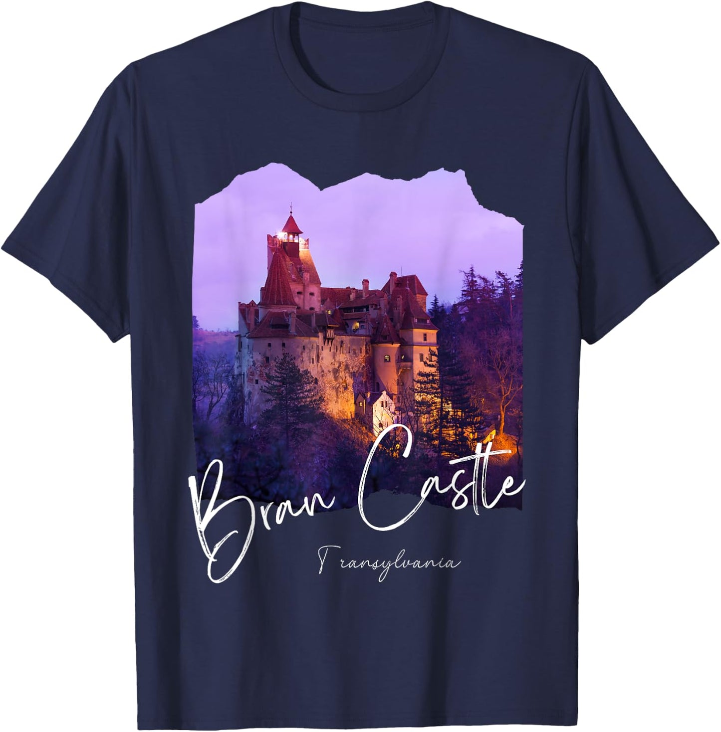 Bran Castle Romania Bran Castle T-Shirt - T-Shirt | Navy