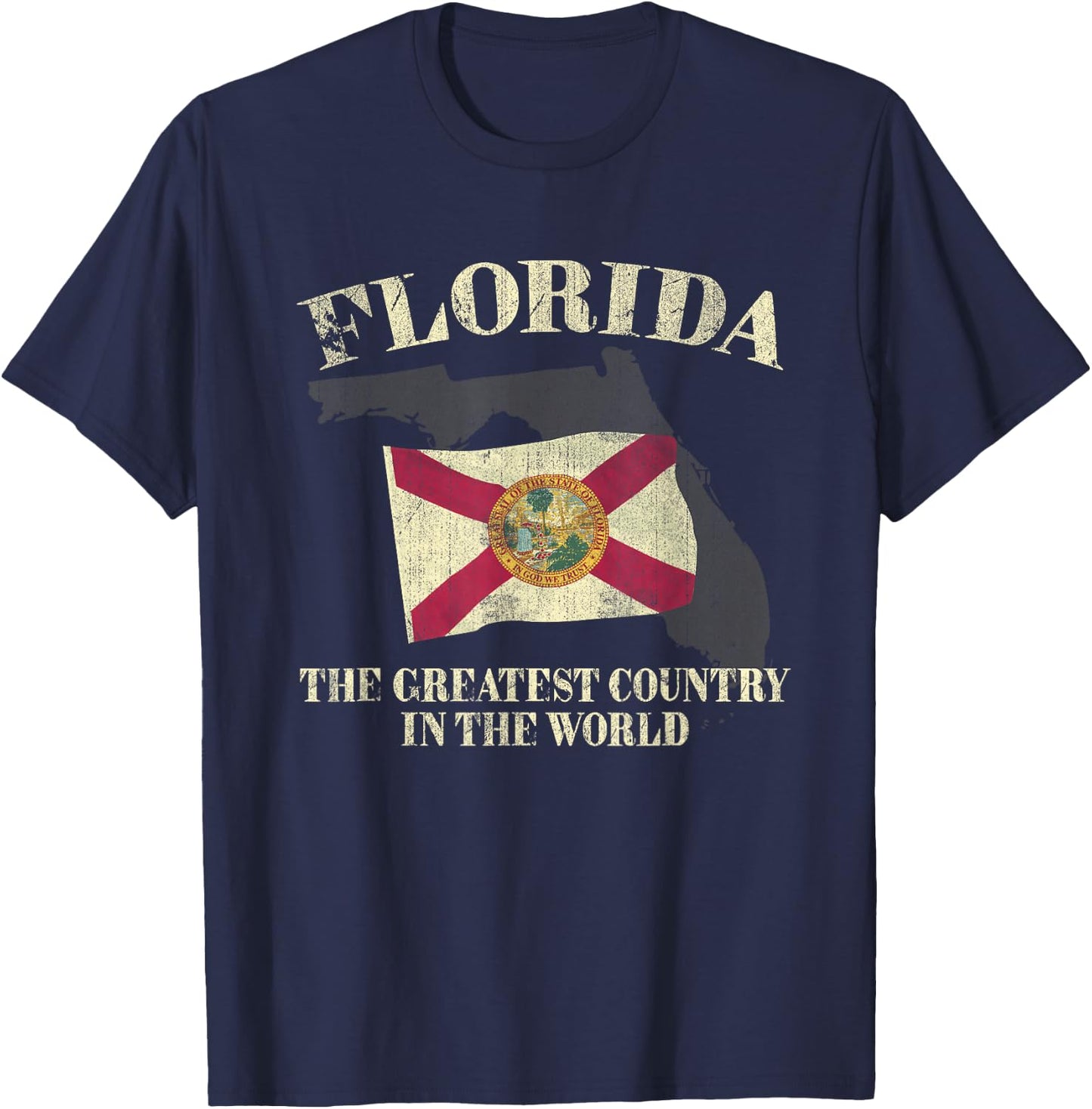 Florida The Greatest Country In The World T-Shirt - T-Shirt | Navy