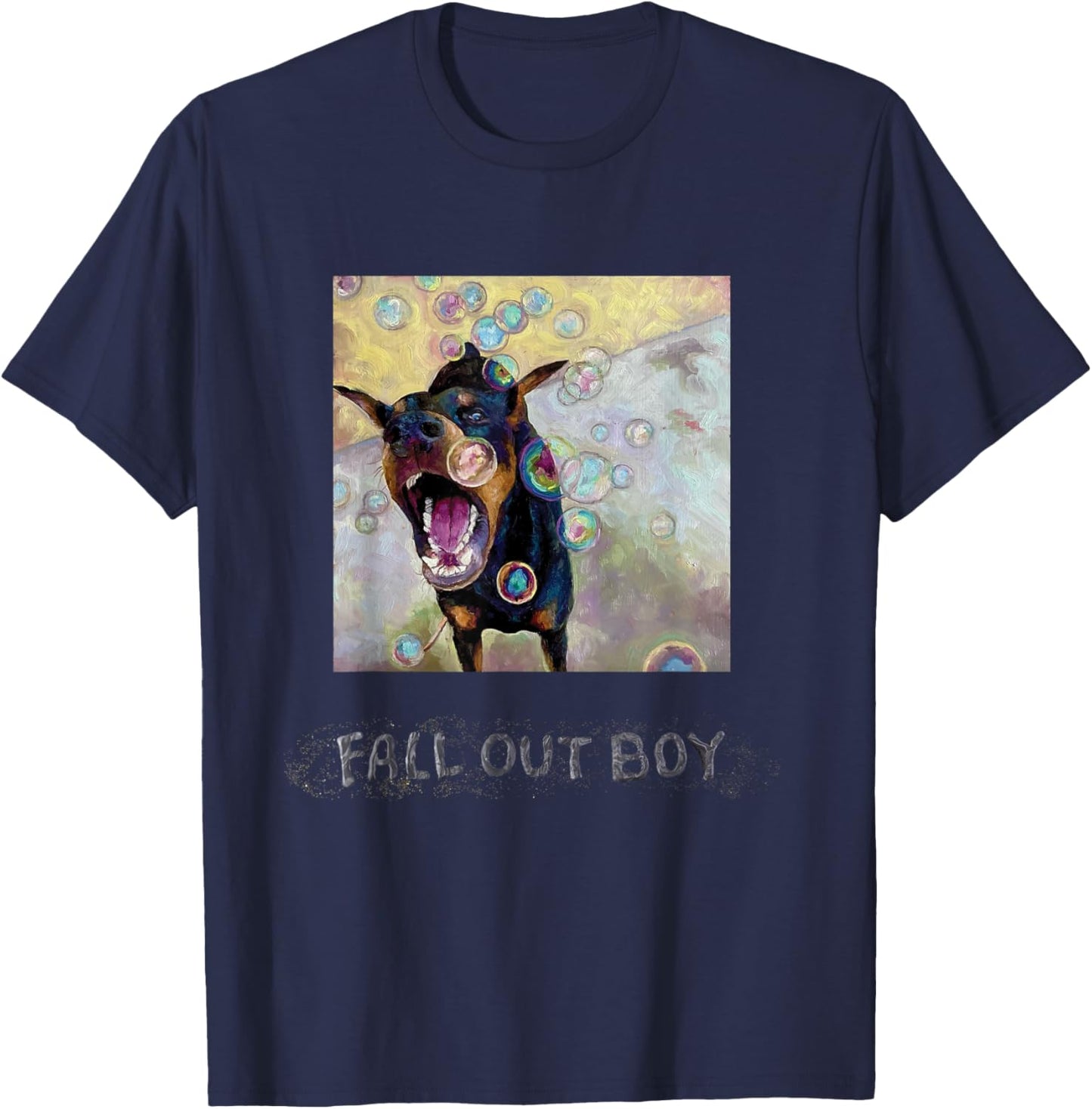 Fall Out Boy - SMFS Album Cover T-Shirt - T-Shirt | Navy