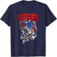 Hooked On Freedom 4th of July US Flag Patriotic Fishing Men T-Shirt - T-Shirt | Navy