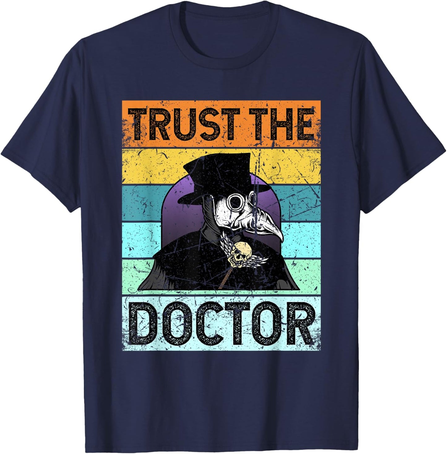 Plague Doctor Shirt Outfit Costume Women Kids T-Shirt - T-Shirt | Navy