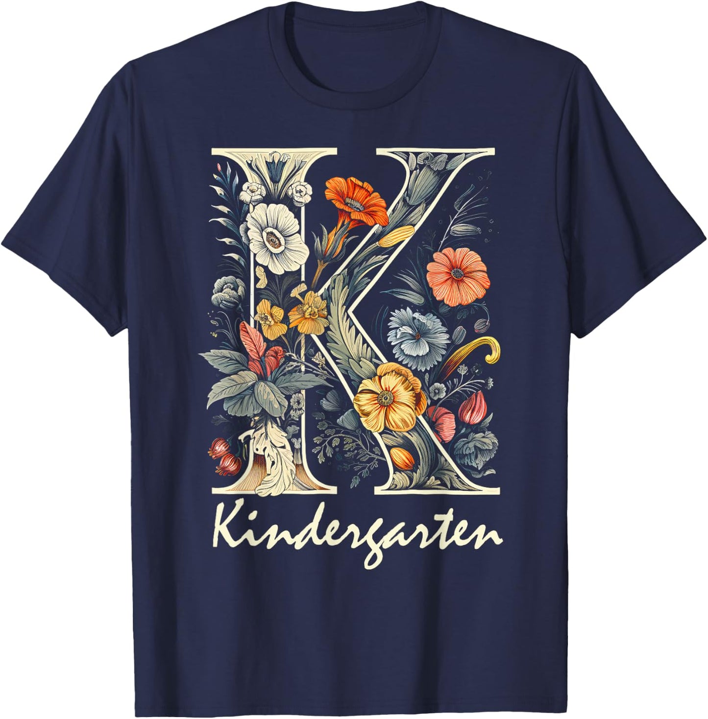 Kindergarten Teacher First Day of School Back to School Kids T-Shirt - T-Shirt | Navy