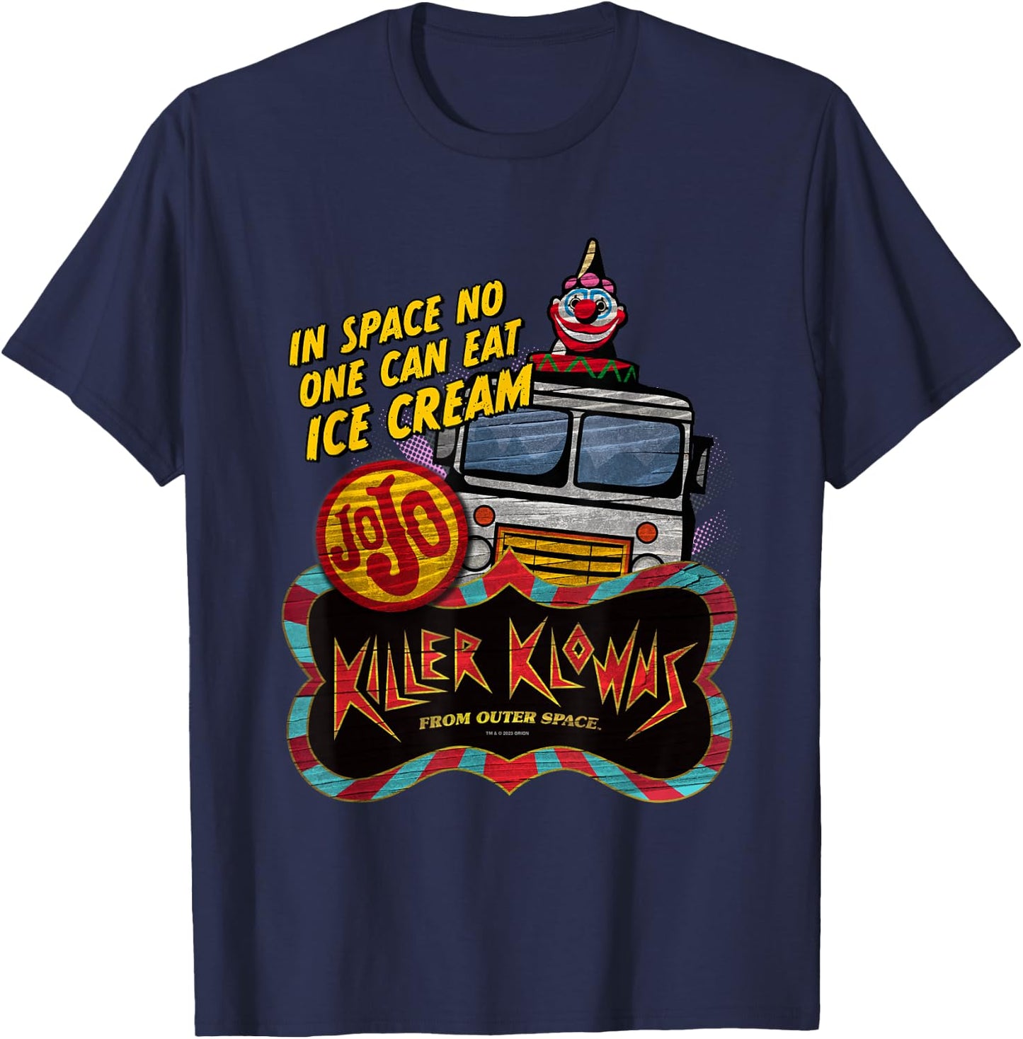 Killer Klowns from Outer Space Jojo Ice Cream Truck T-Shirt - T-Shirt | Navy