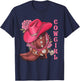 Cowgirl Hat Boots Western Country Southern Rodeo Texas Cute T-Shirt - T-Shirt | Navy