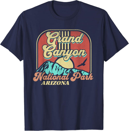 Grand Canyon National Park Arizona Nature Hiking Outdoors T-Shirt - T-Shirt | Navy