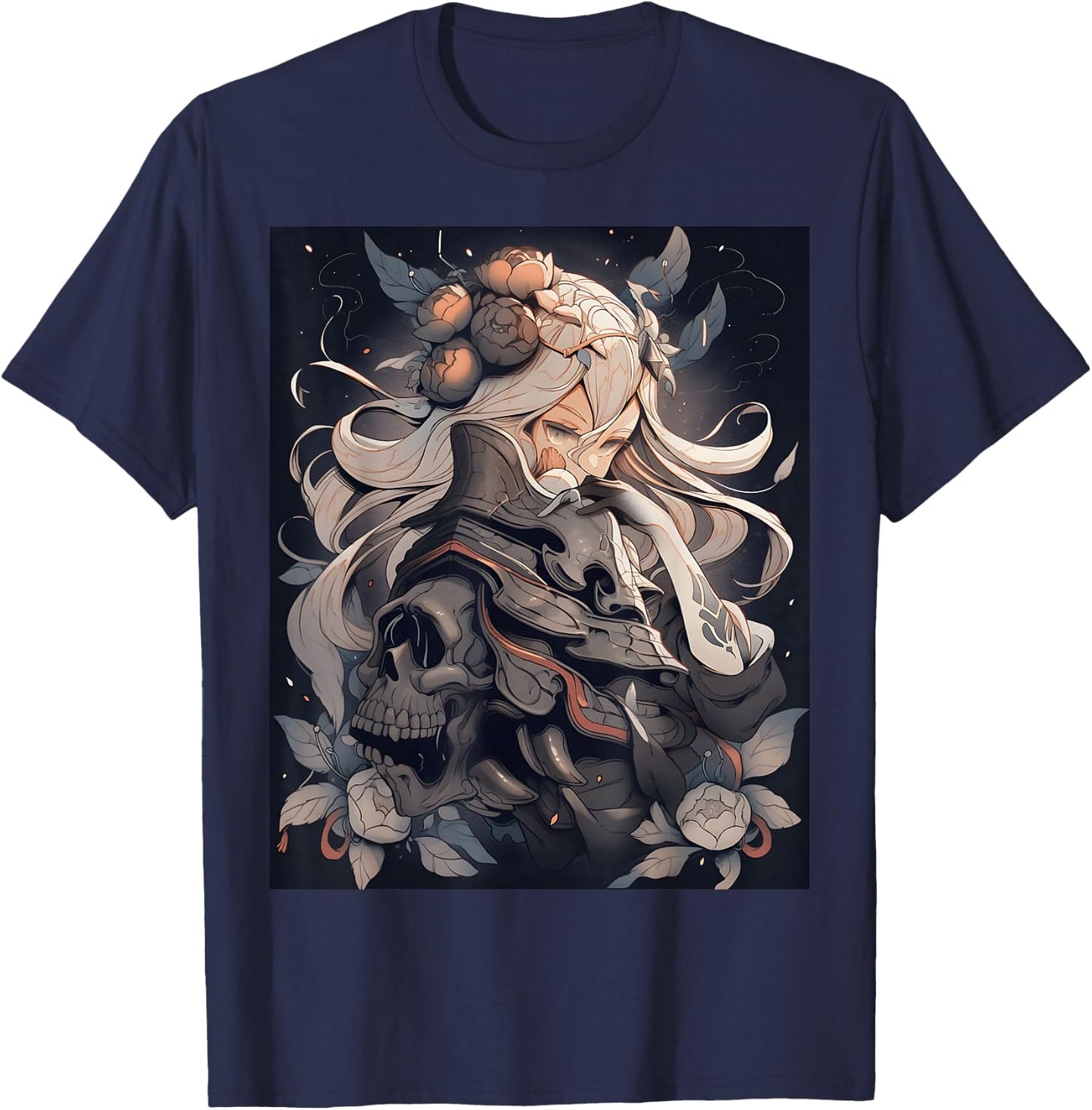 Rockabilly Style 80s Cartoon Anime Japanese Women Kids T-Shirt - T-Shirt | Navy