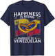 Venezuelan Wedding Venezuela Heritage Roots Flag Married T-Shirt - T-Shirt | Navy