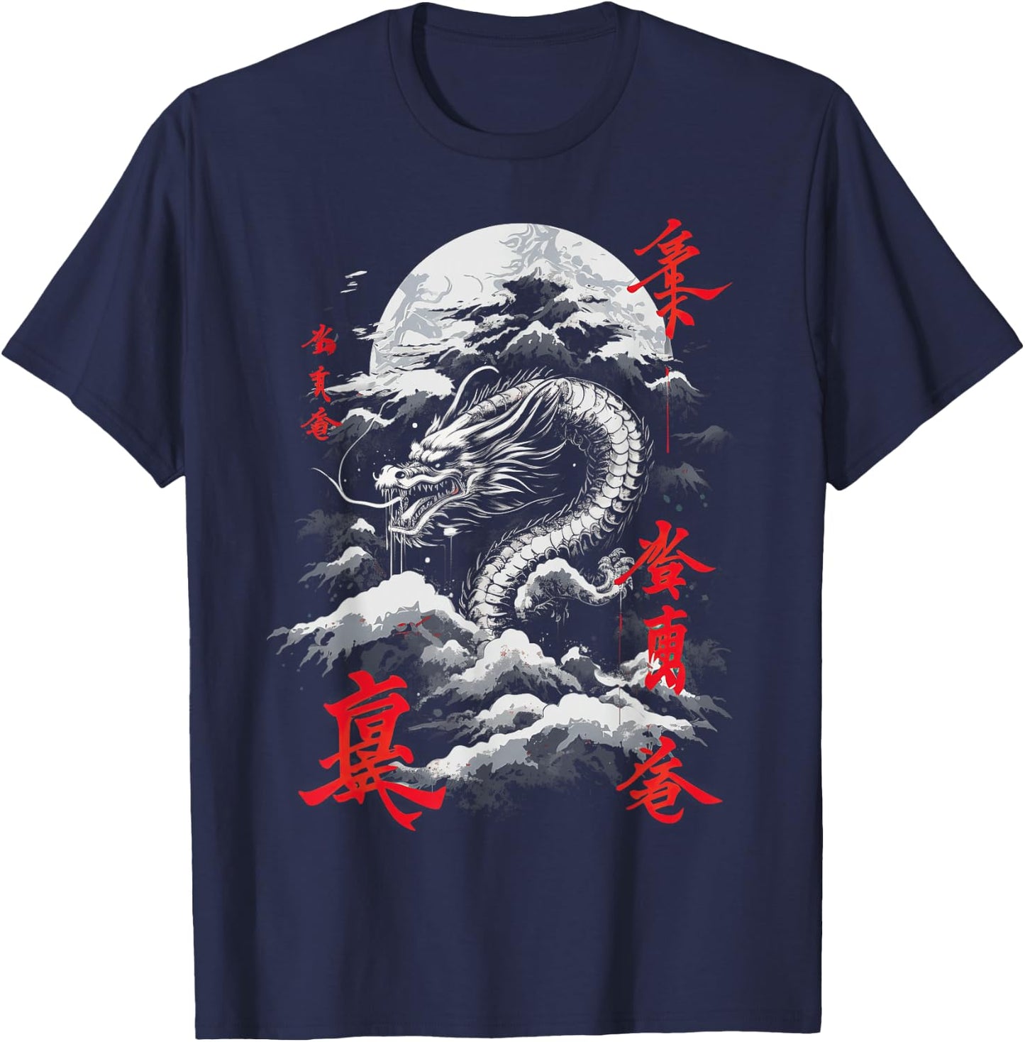 Japanese Japanese Asia Artwork manga T-Shirt - T-Shirt | Navy