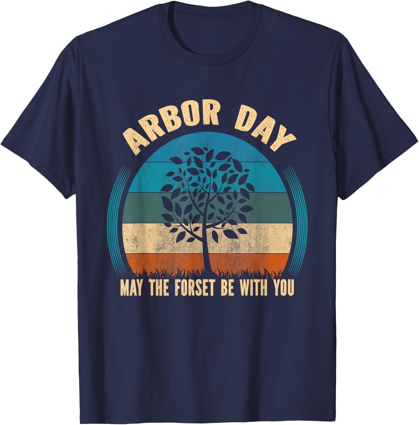 Plant Trees Tree Hugger Earth Day Arbor Day T-Shirt - T-Shirt | Navy