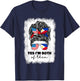 Half Filipino And American America Philippines Usa Flag Girl T-Shirt - T-Shirt | Navy