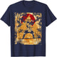 Samurai Japanese Art Vintage Fighter Retro T-Shirt - T-Shirt | Navy