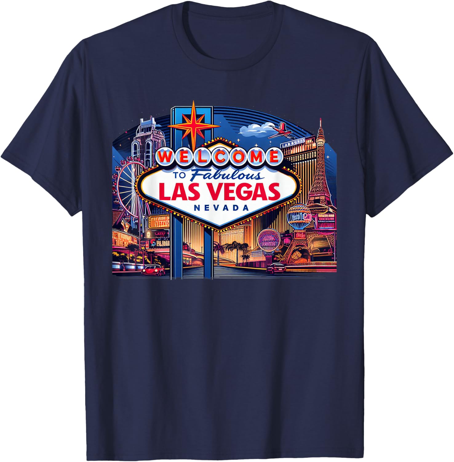 Love LAS VEGAS Baby Shirt for Holidays in Las Vegas Souvenir T-Shirt - T-Shirt | Navy