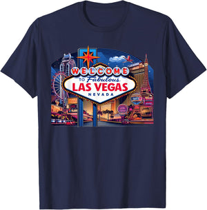 Love LAS VEGAS Baby Shirt for Holidays in Las Vegas Souvenir T-Shirt - T-Shirt | Navy