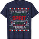 Funny Tequila Ugly Christmas Sweater Gifts Women T-Shirt - T-Shirt | Navy