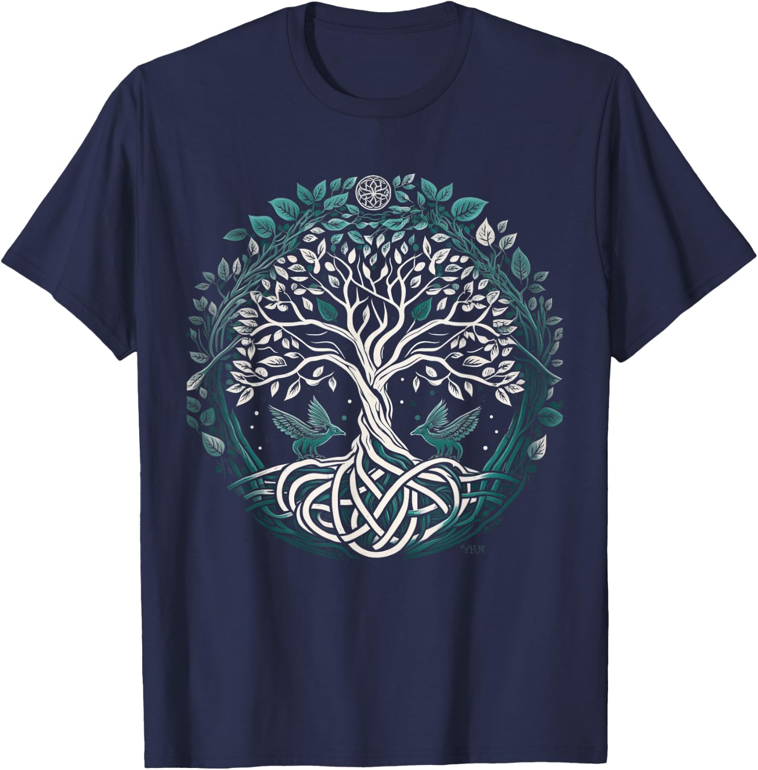 Tree of Life Viking Midgard Thor Walhalla T-Shirt - T-Shirt | Navy
