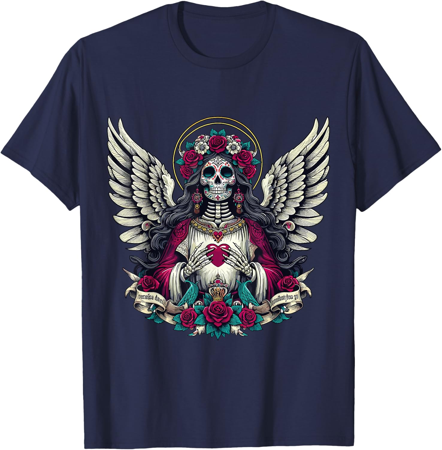 Santa Muerte T-Shirt - T-Shirt | Navy