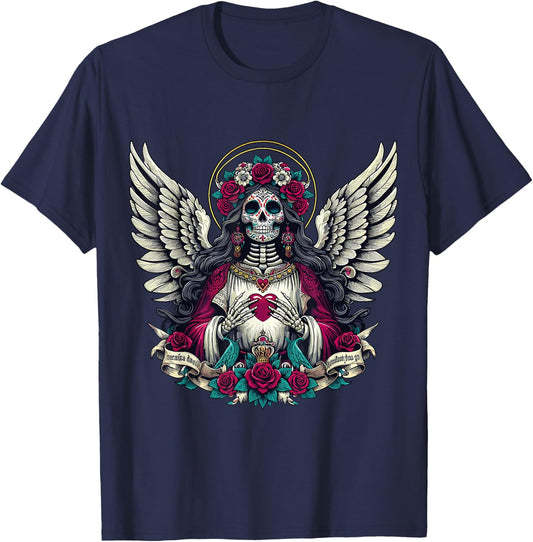 Santa Muerte T-Shirt - T-Shirt | Navy