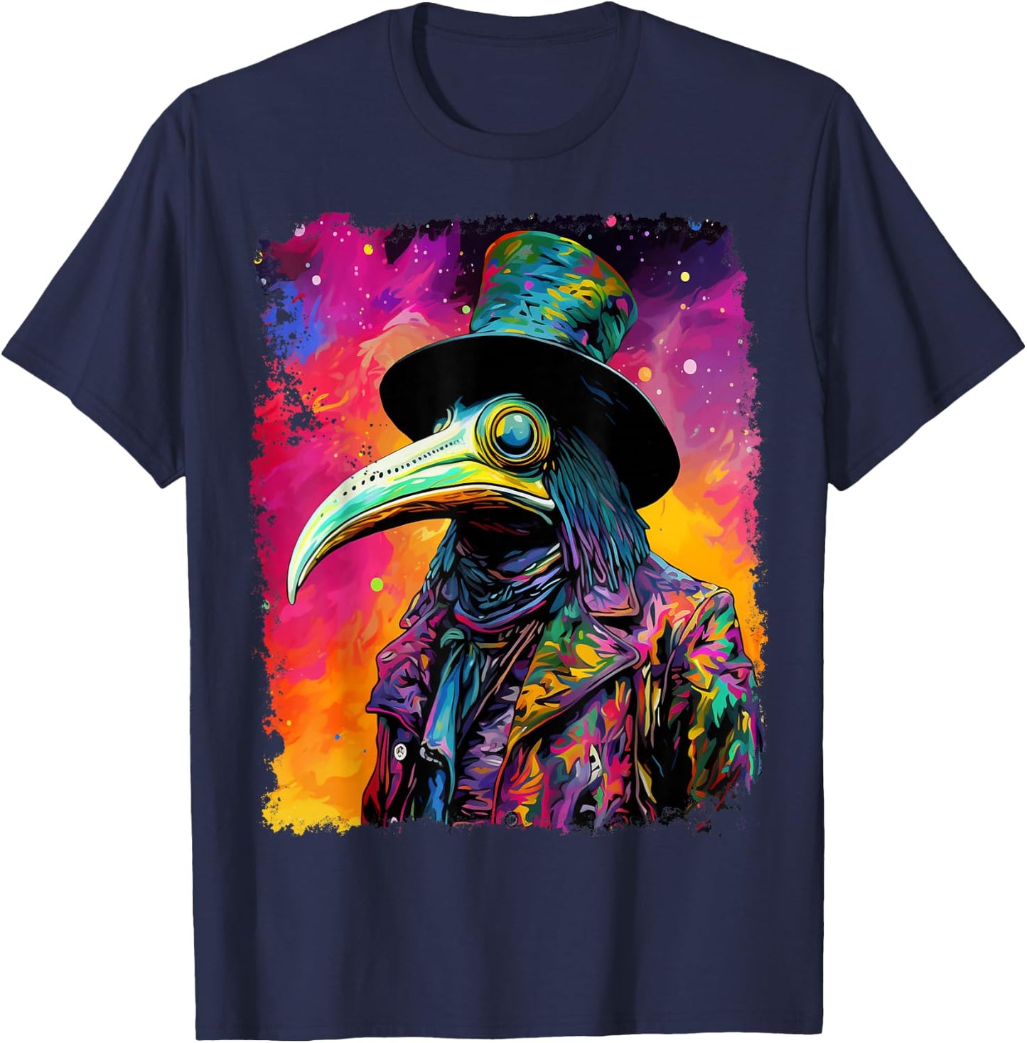 Design Plague Doctor T-Shirt - T-Shirt | Navy