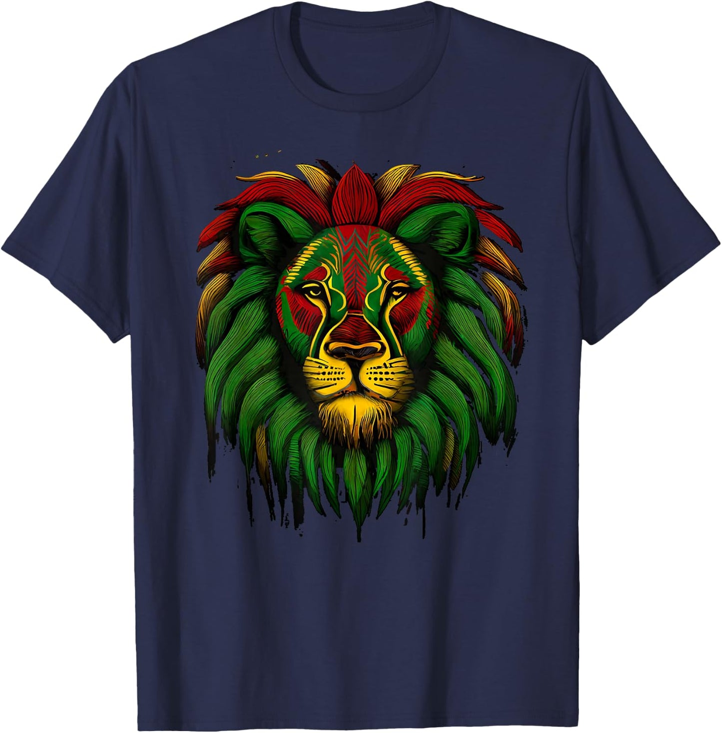Kids Leo Awesome Lion Zodiac Birthday Sign Reggae Legend T-Shirt - T-Shirt | Navy