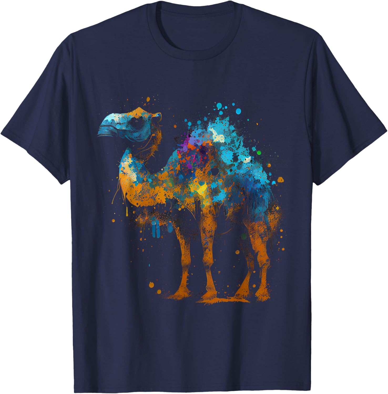 Camel Africa Safari Animal Favorite Animal Fan Camel T-Shirt - T-Shirt | Navy