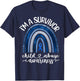 Child Abuse Survivor Child Abuse Prevention Month Rainbow T-Shirt - T-Shirt | Navy