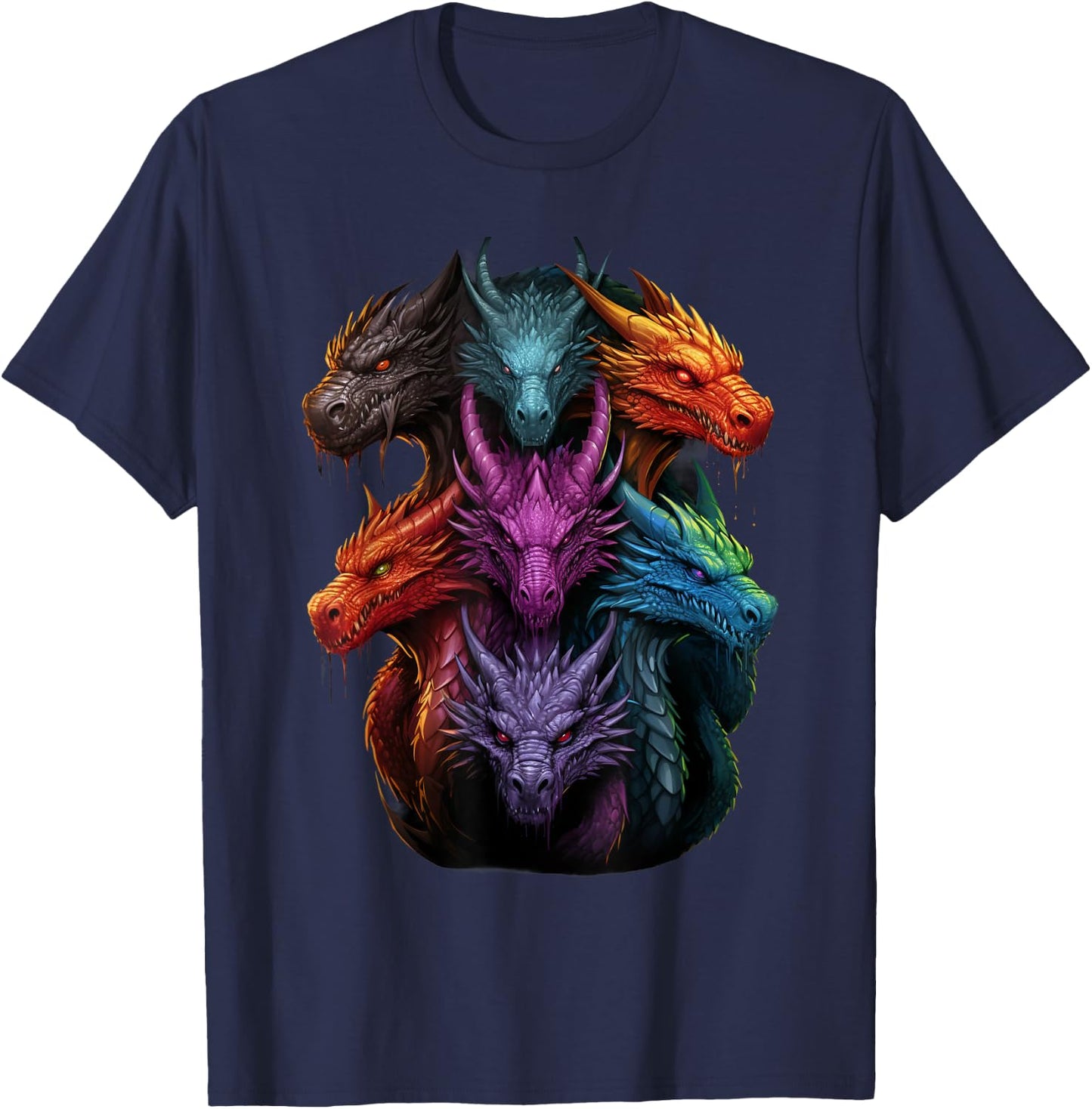 Dragon Lovers Dragon Types Women Men Girls Boys Dragons T-Shirt - T-Shirt | Navy