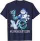Lunch Lady Love Snowman Xmas Women Winter Season Christmas T-Shirt - T-Shirt | Navy
