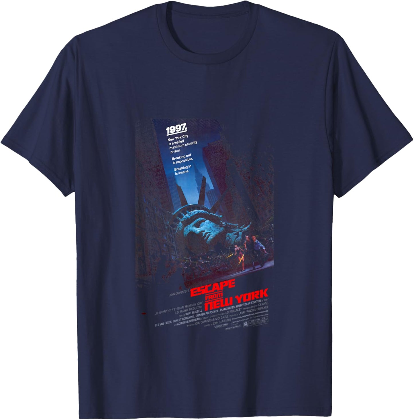 Escape from New York Snake Breaking Out is Impossible T-Shirt - T-Shirt | Navy