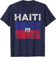 Haiti Flag Distressed - Men Women Kids - Haitian Flag T-Shirt - T-Shirt | Navy