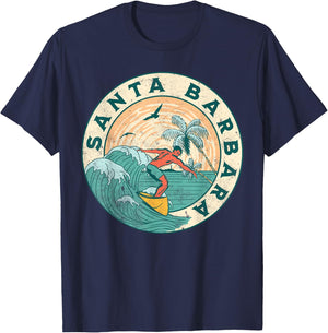 Santa Barbara California T-Shirt - T-Shirt | Navy